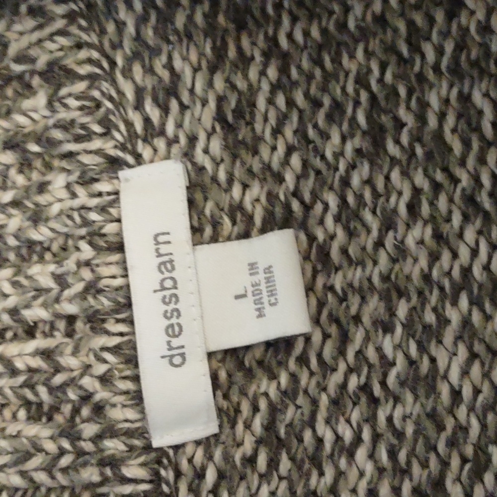 Dress Barn Zippered Tan Sweater Size L - Picture 4 of 6